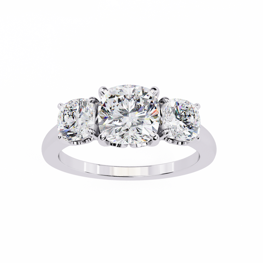 Avalyn Diamond Three Stone Ring