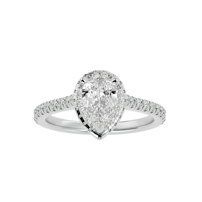Noah Solitaire Halo Ring