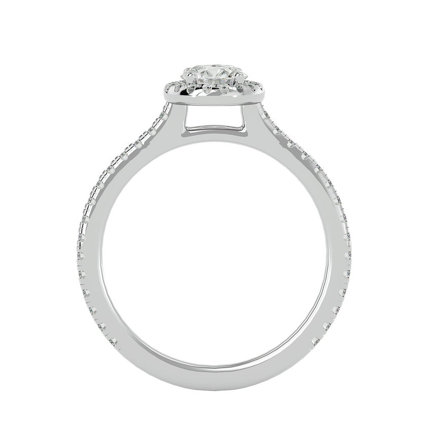 Nora Solitaire Halo Ring