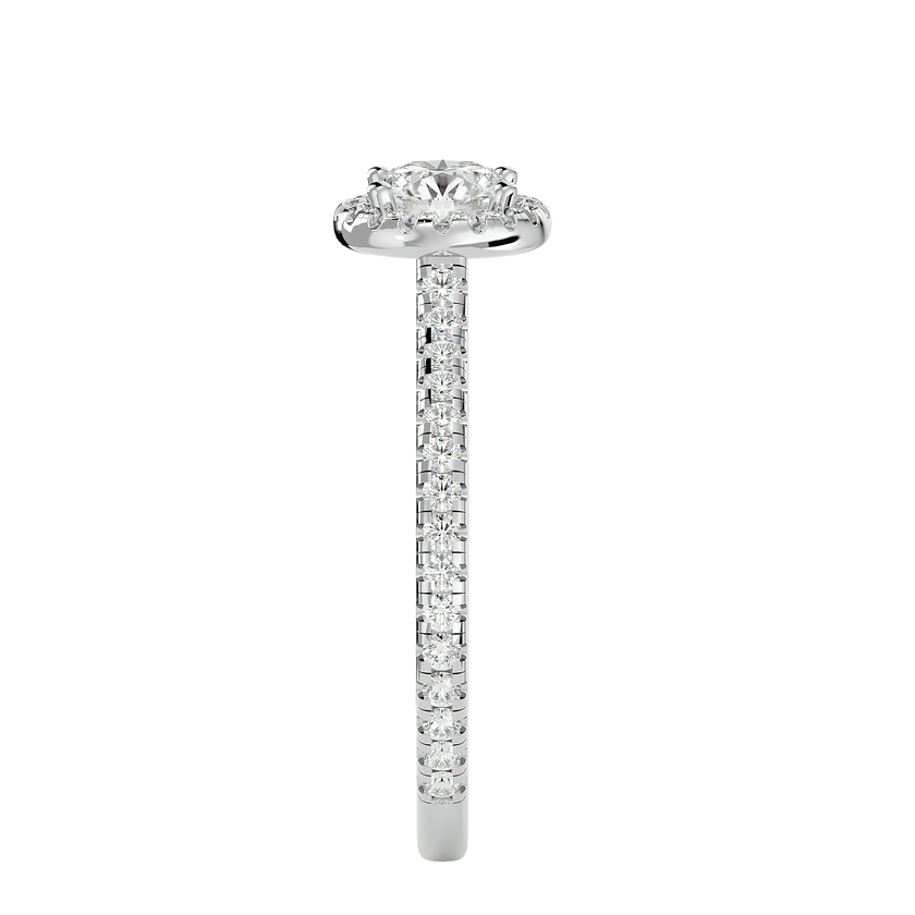 Nora Solitaire Halo Ring