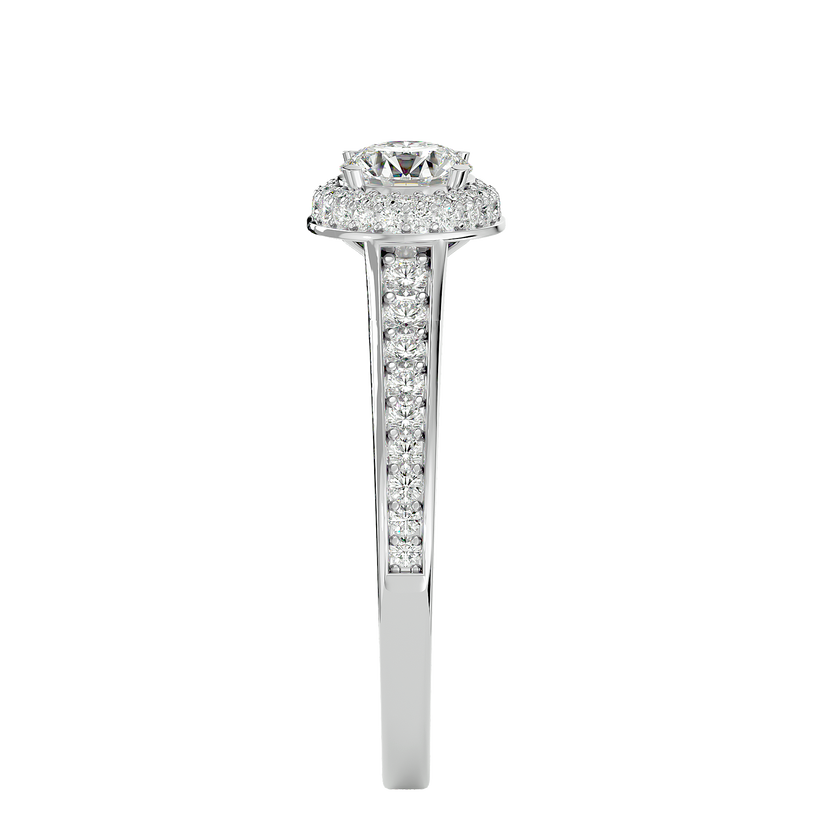 Alyssa Solitaire Halo Ring