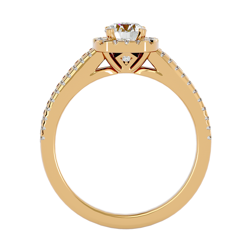 Mirela Solitaire Halo Ring