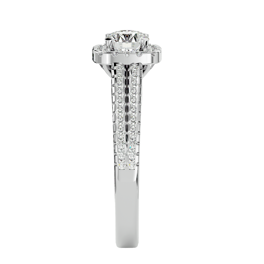 Mirela Solitaire Halo Ring