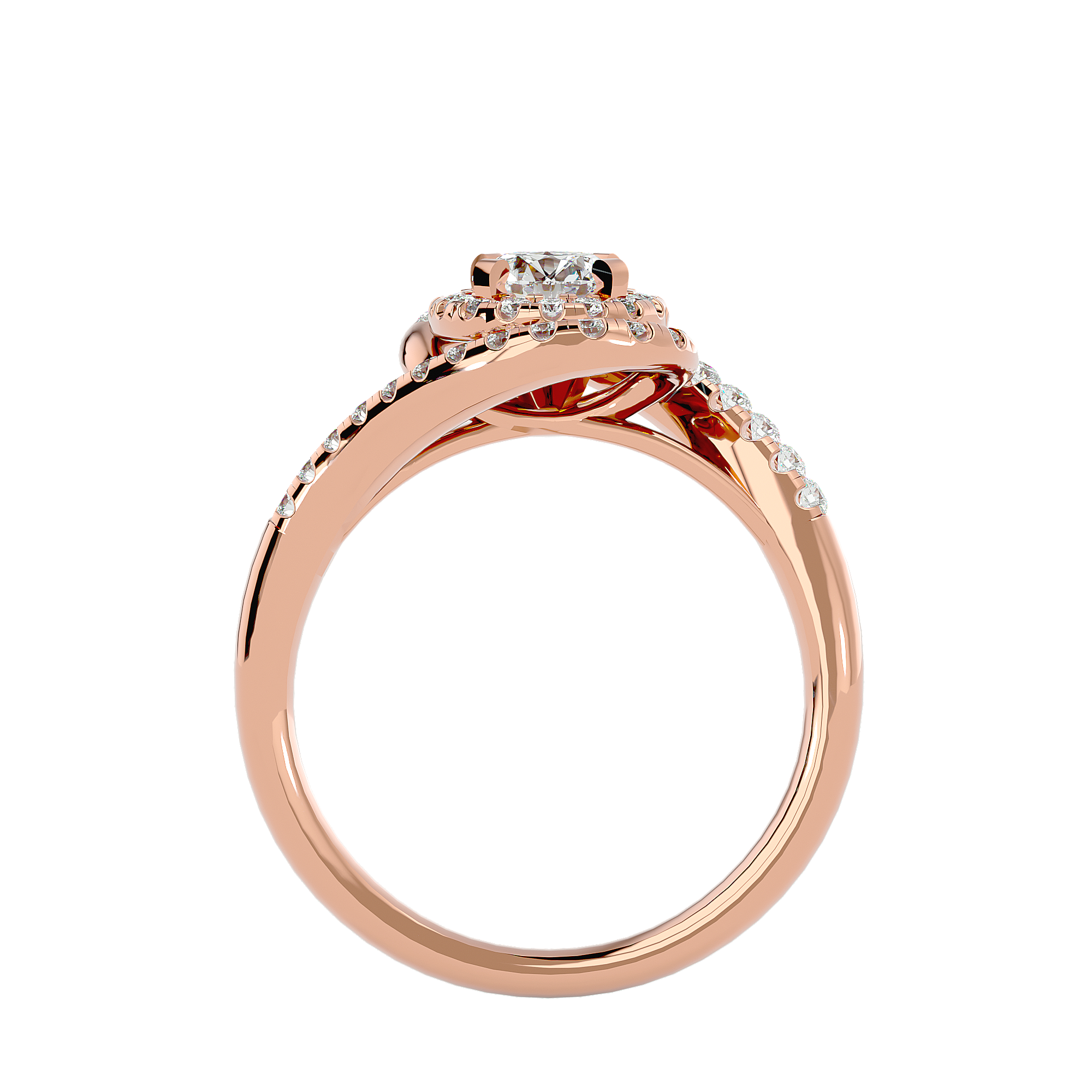 Malaha Solitaire Halo Ring