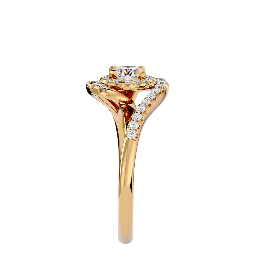 Malaha Solitaire Halo Ring