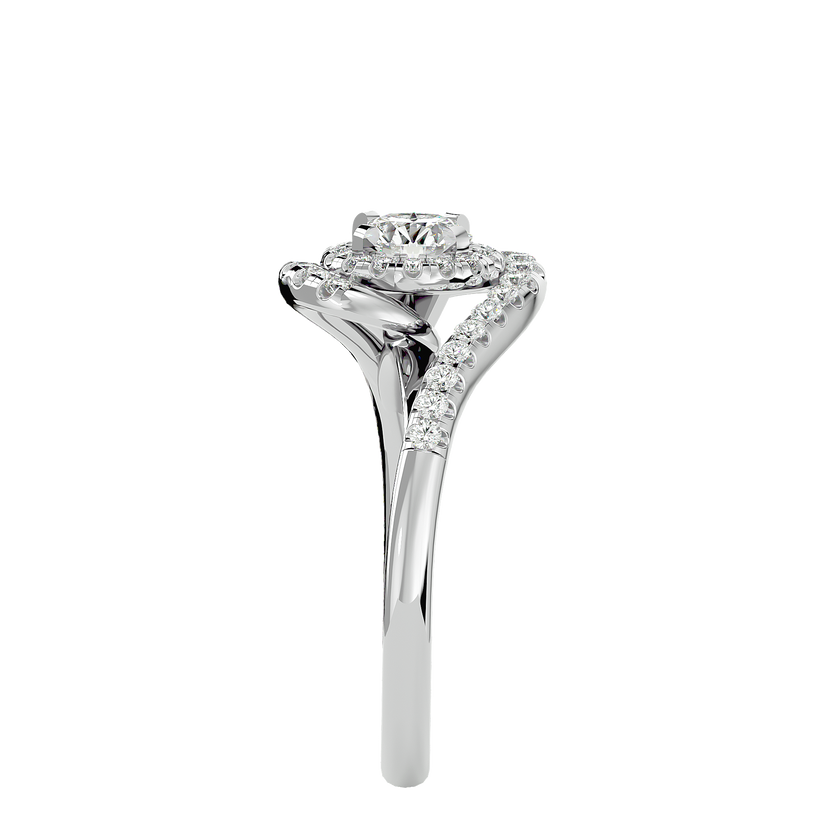 Malaha Solitaire Halo Ring