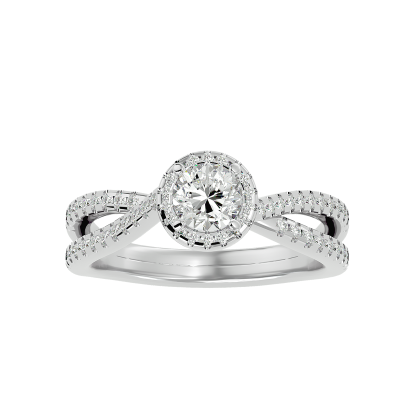 Inara Solitaire Halo Ring