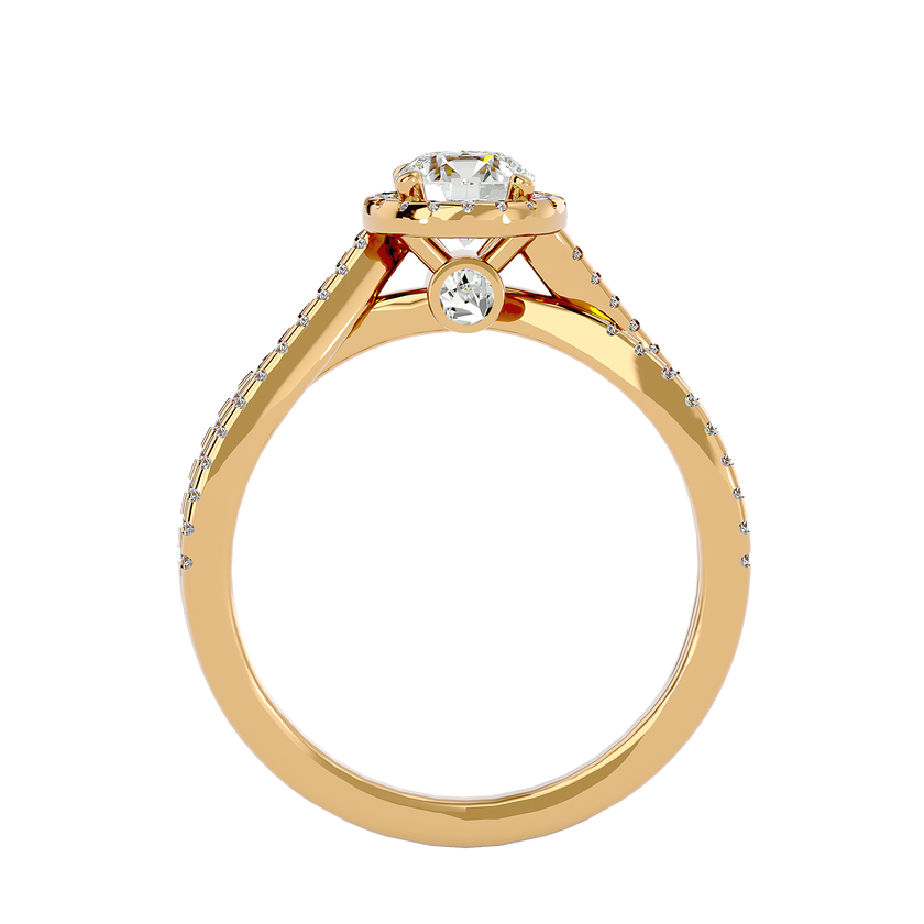 Inara Solitaire Halo Ring
