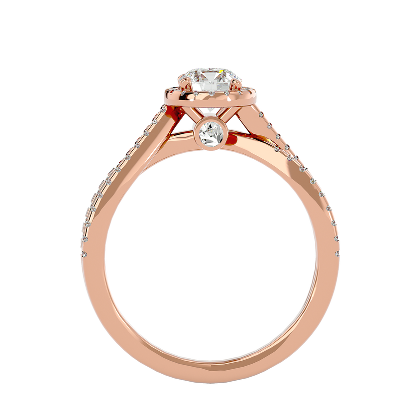 Inara Solitaire Halo Ring