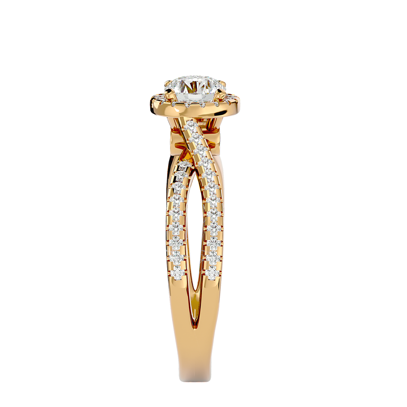 Inara Solitaire Halo Ring