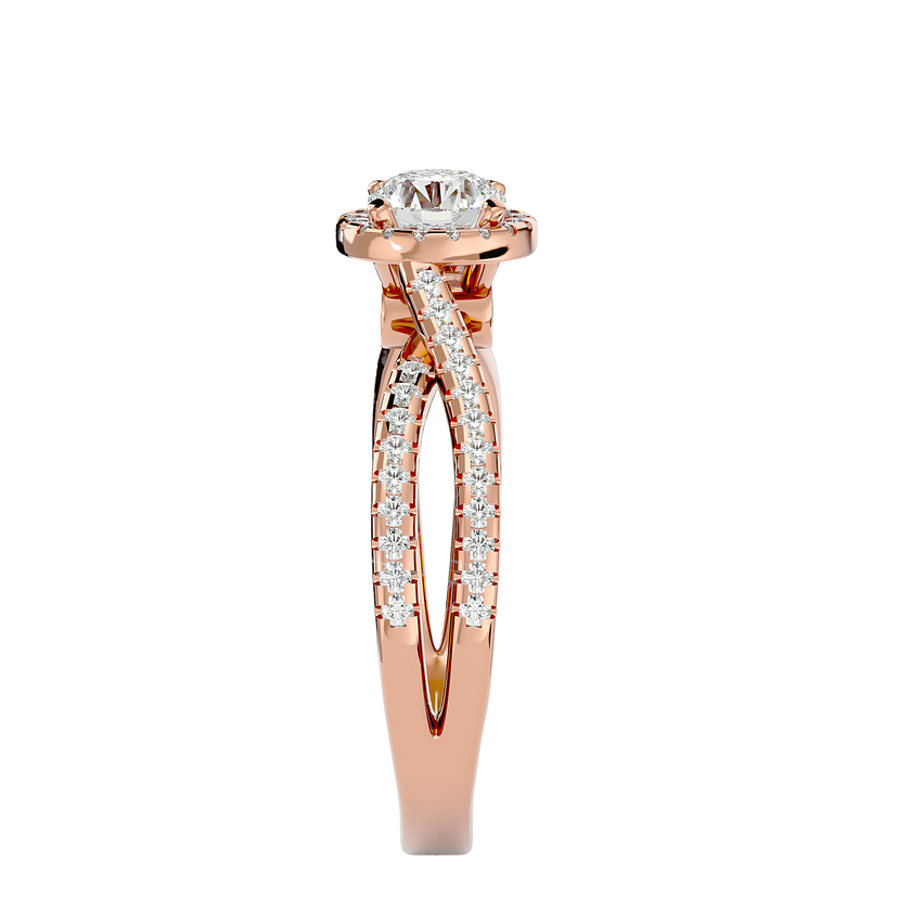 Inara Solitaire Halo Ring
