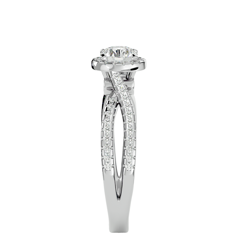 Inara Solitaire Halo Ring