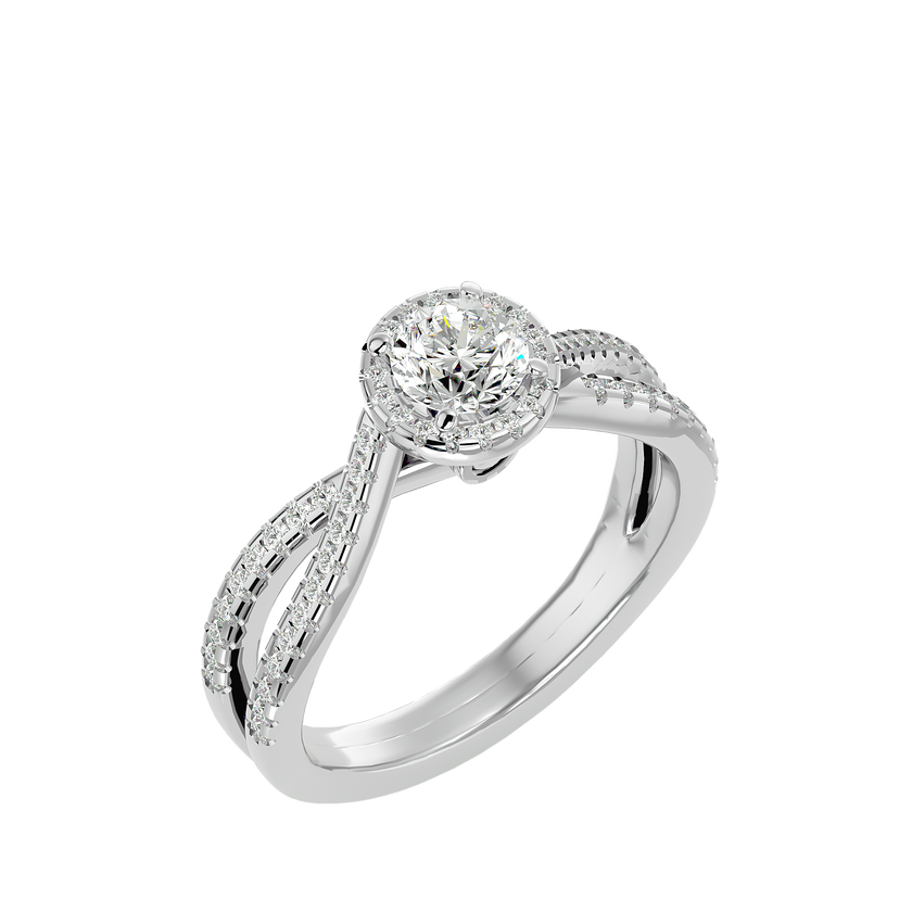 Inara Solitaire Halo Ring