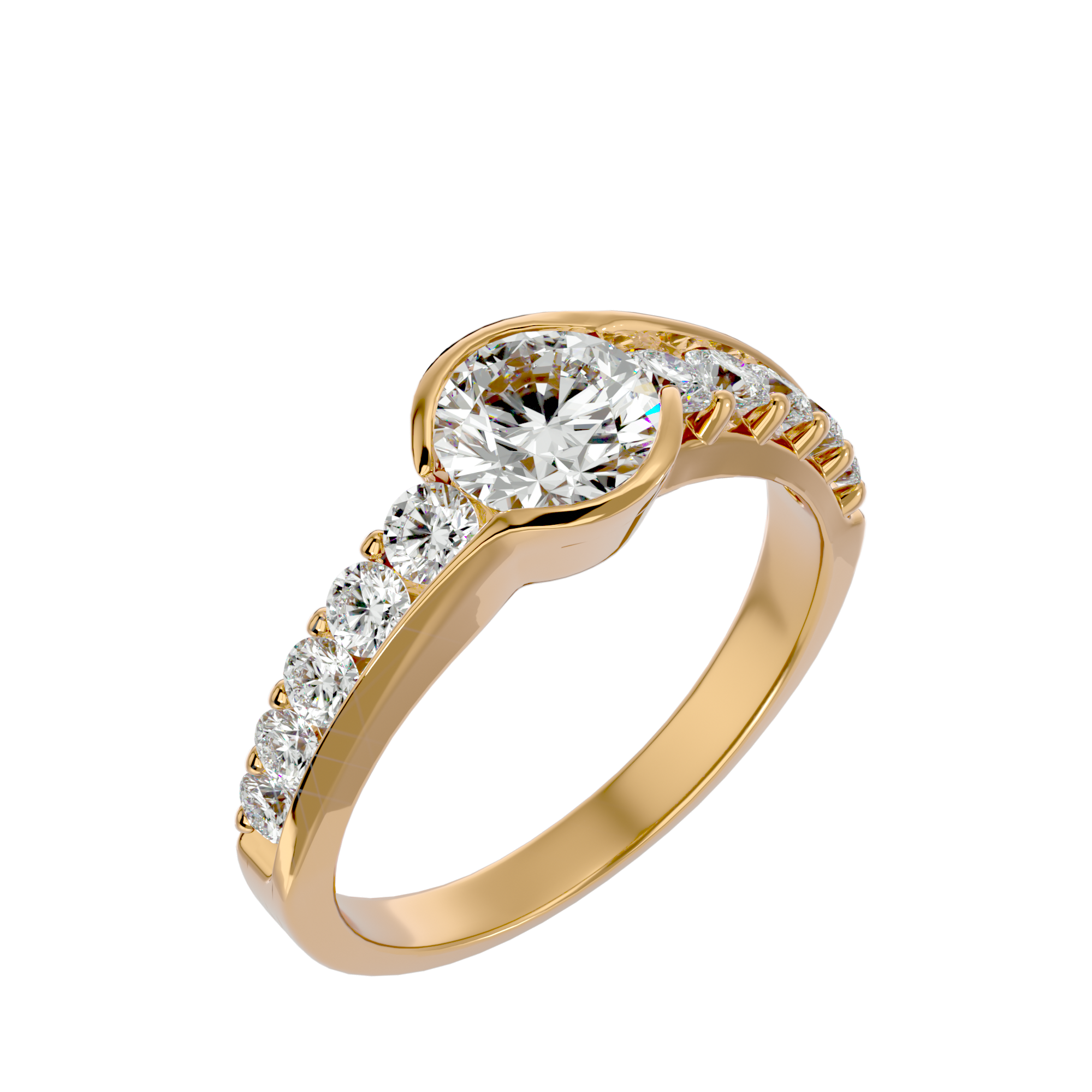 Alpha Solitaire Ring