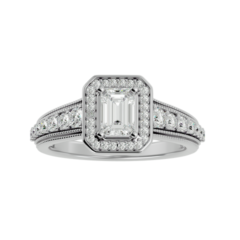 Aria Solitaire Halo Ring