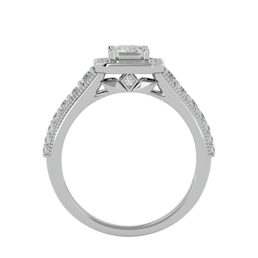 Aria Solitaire Halo Ring