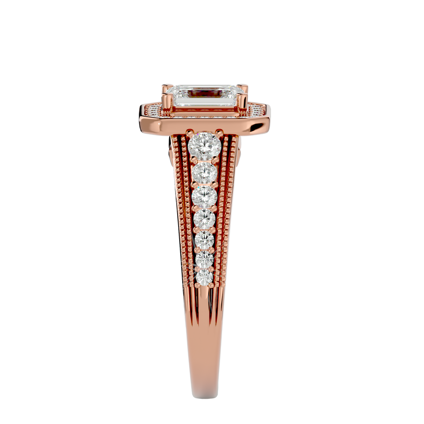 Aria Solitaire Halo Ring