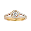 Bella Solitaire Halo Ring