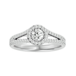 Bella Solitaire Halo Ring