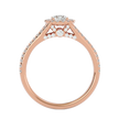 Bella Solitaire Halo Ring