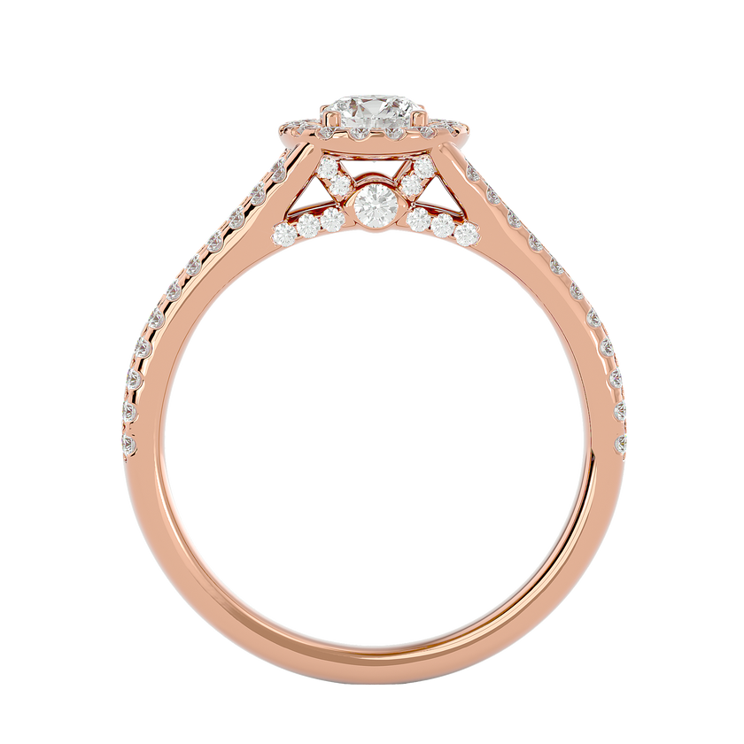 Bella Solitaire Halo Ring