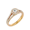 Bella Solitaire Halo Ring