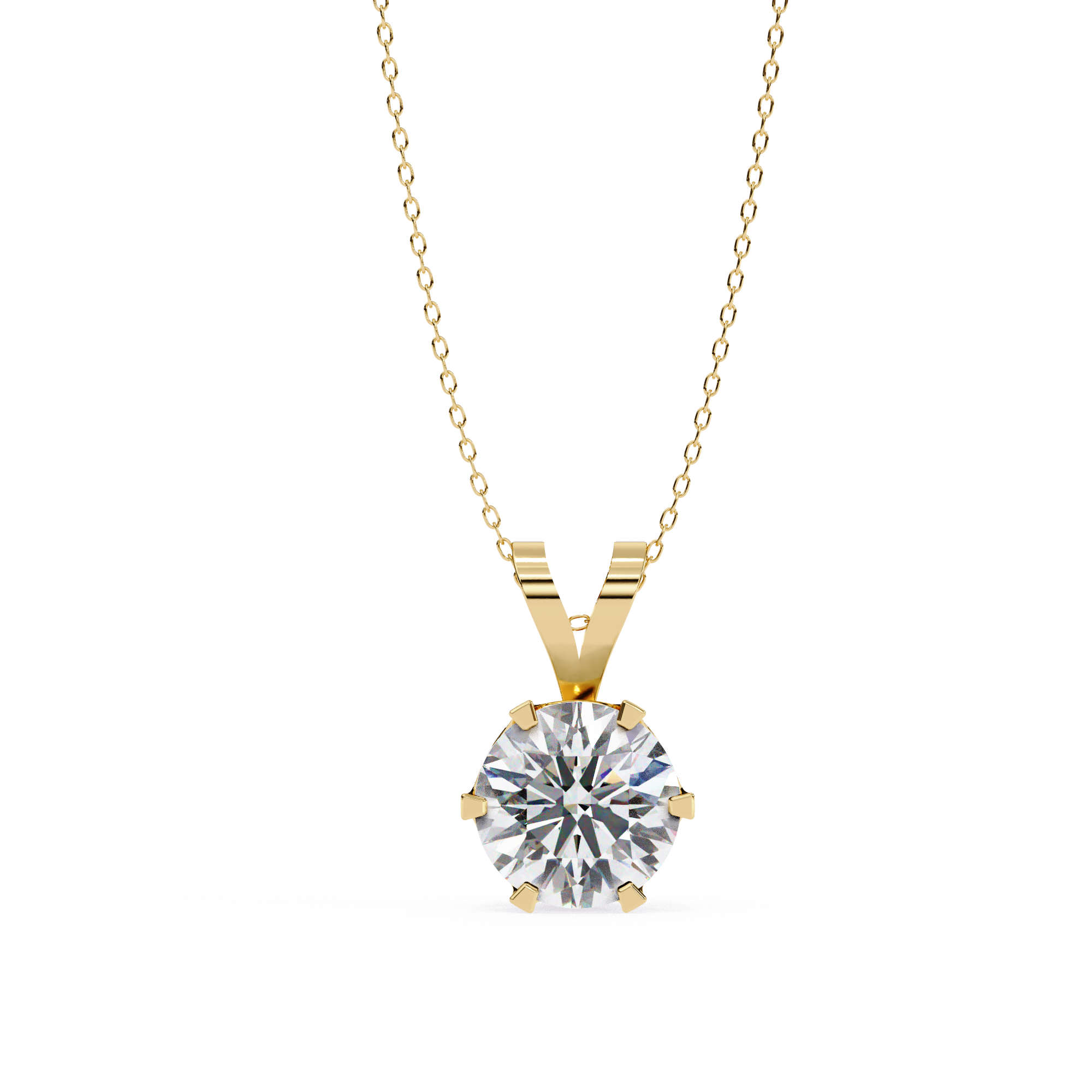 Clementine Solitaire  Pendant