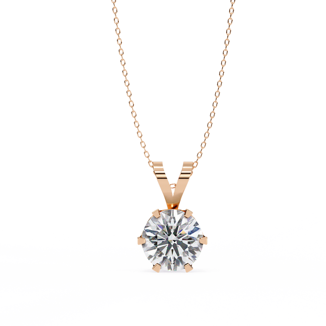 Clementine Solitaire  Pendant