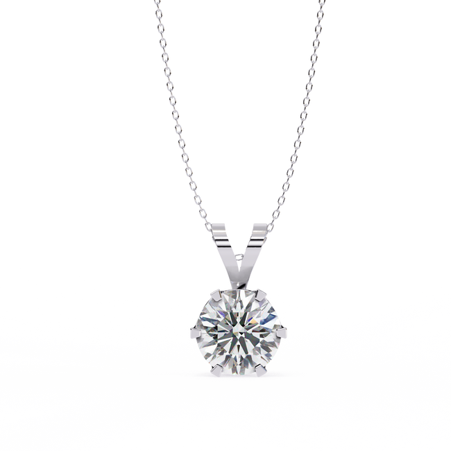 Clementine Solitaire  Pendant