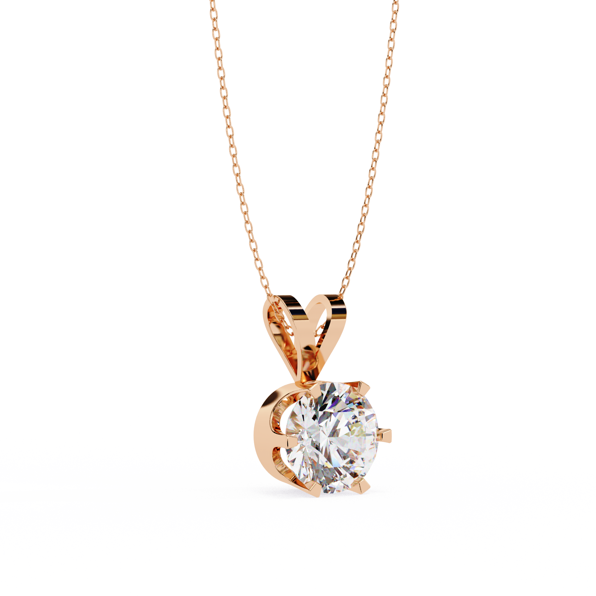 Clementine Solitaire  Pendant