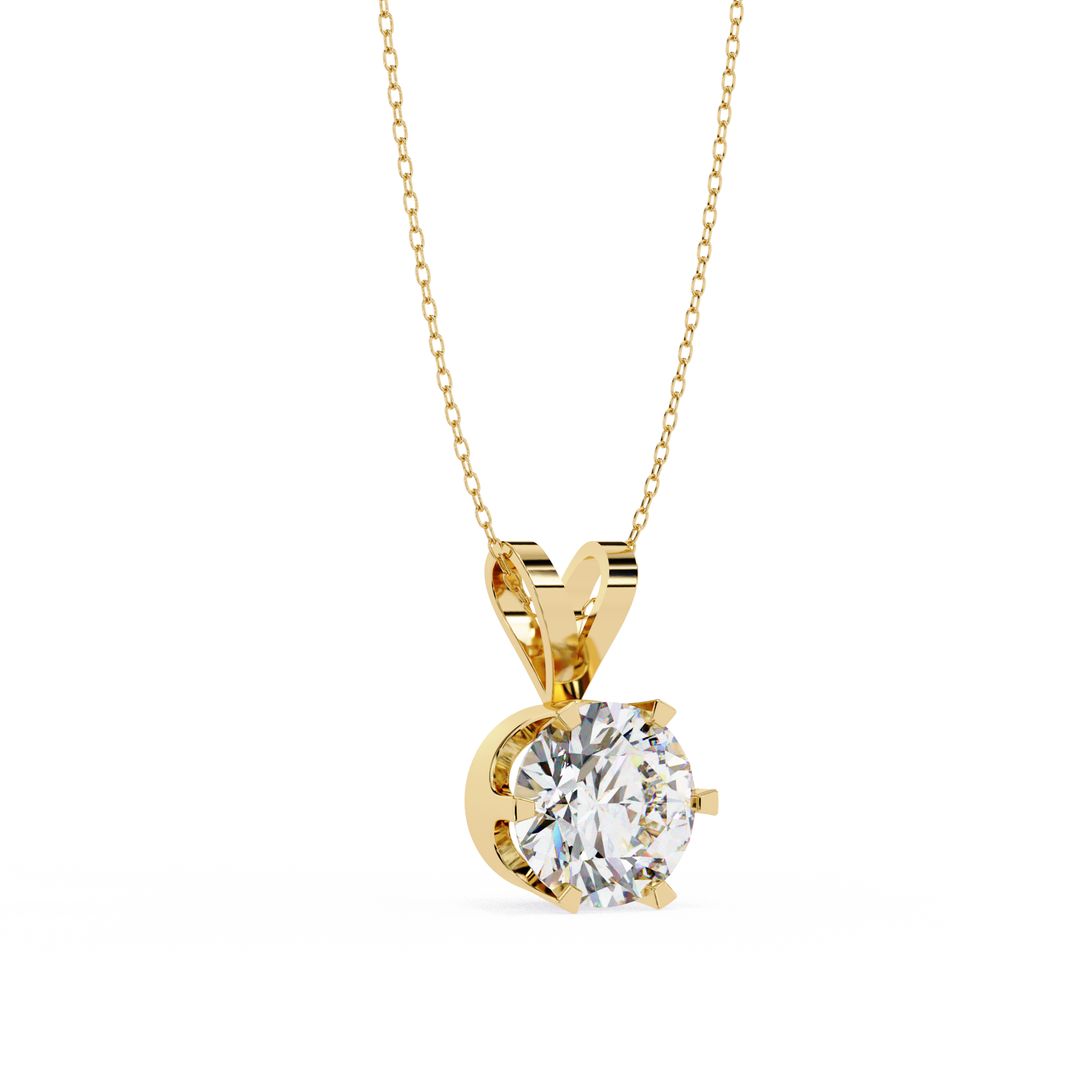 Clementine Solitaire  Pendant