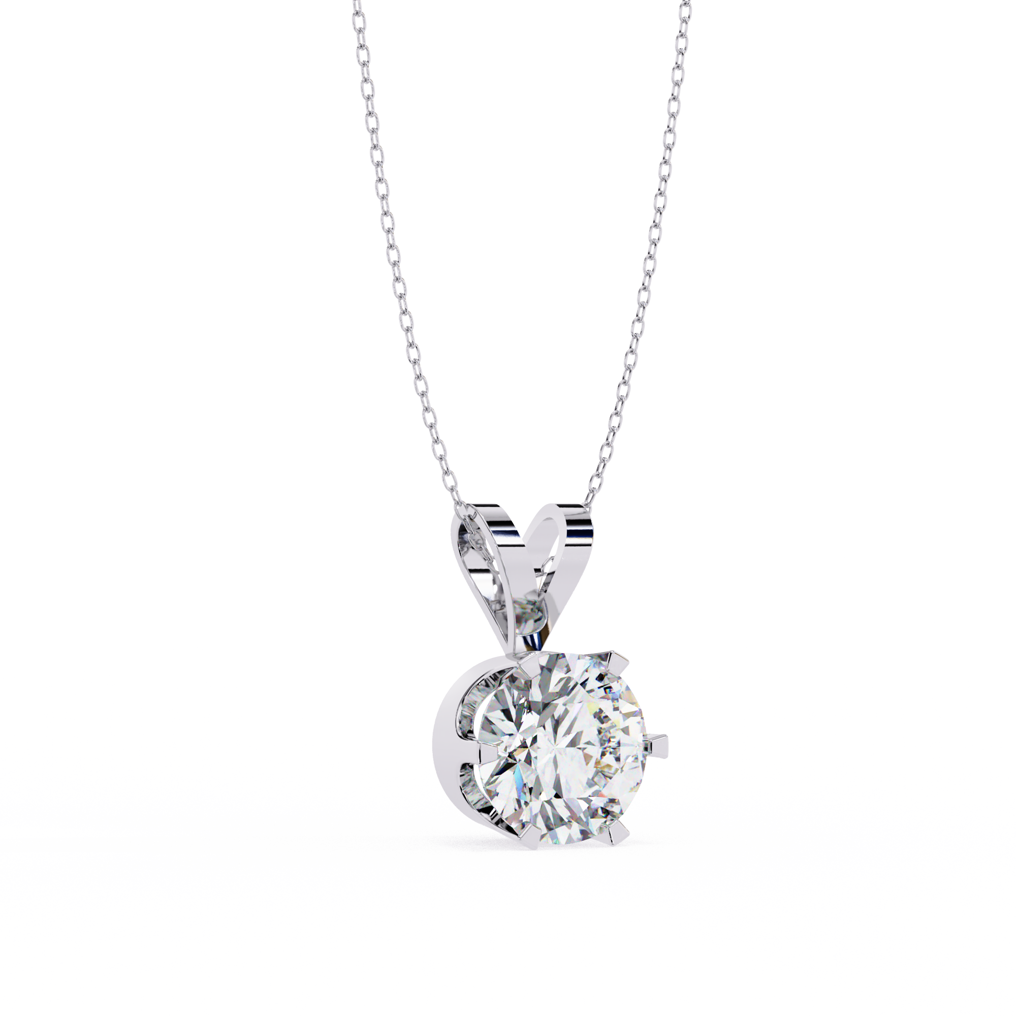 Clementine Solitaire  Pendant