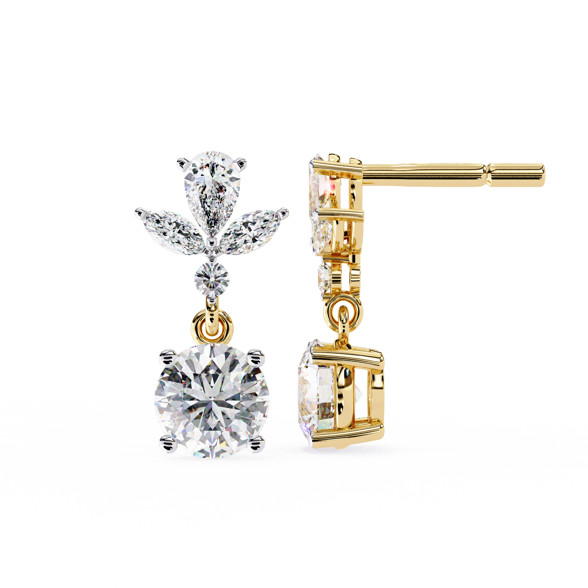 Samantha Solitaire Earring