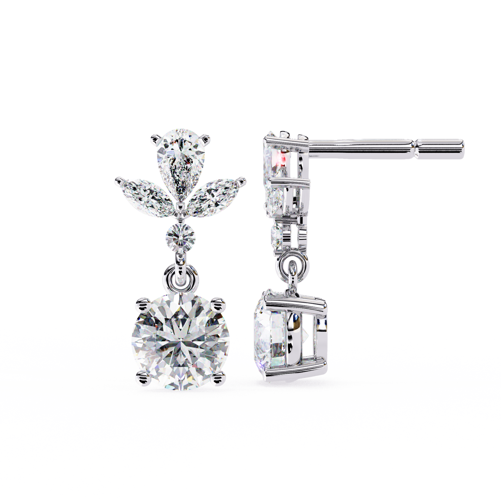 Samantha Solitaire Earring