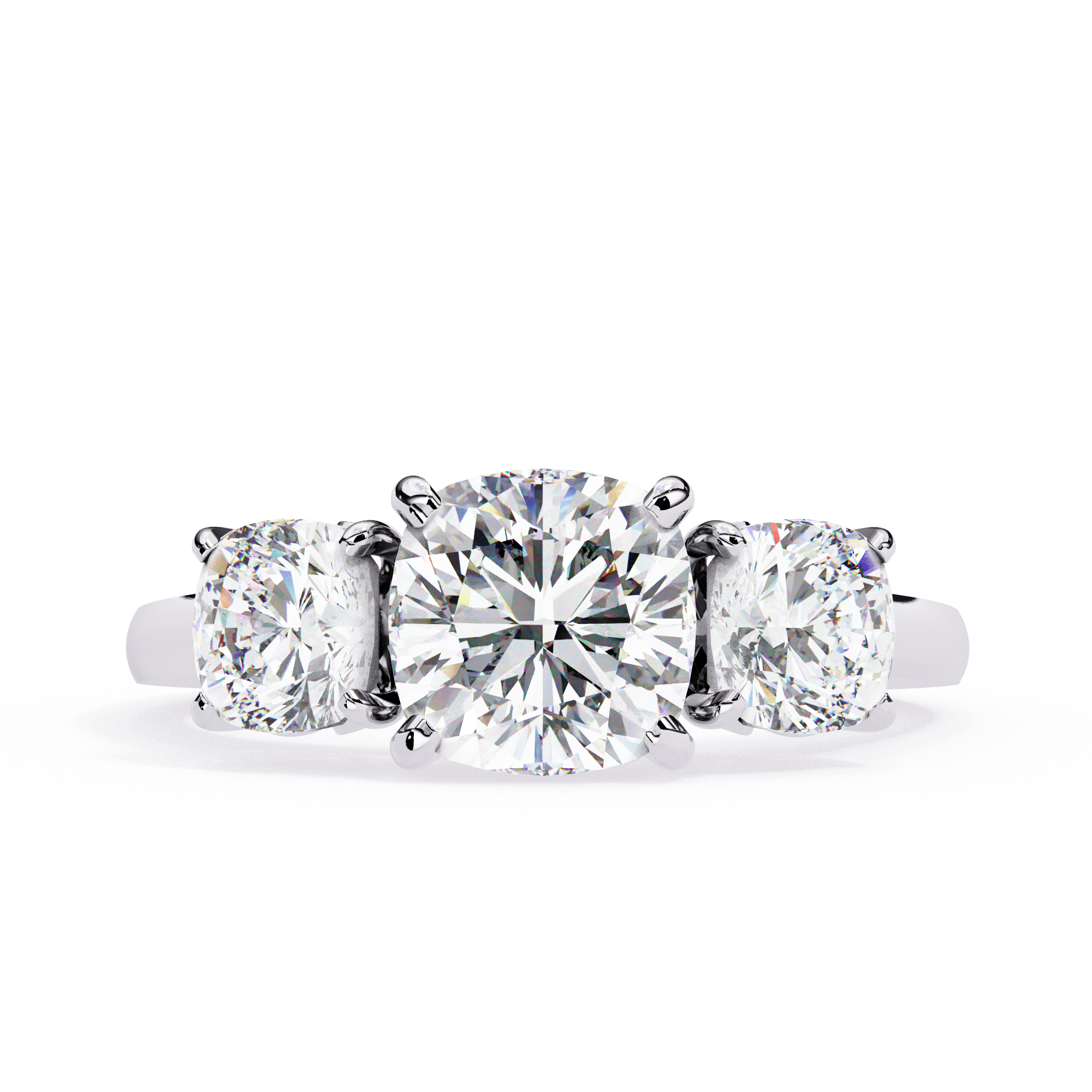 Avalyn Diamond Three Stone Ring