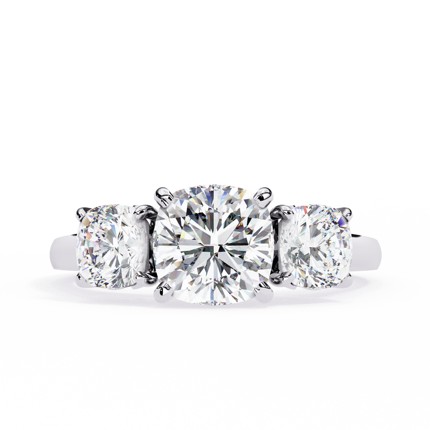 Avalyn Diamond Three Stone Ring