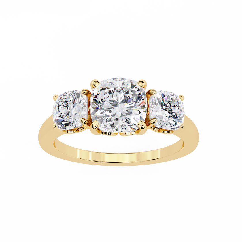 Avalyn Diamond Three Stone Ring