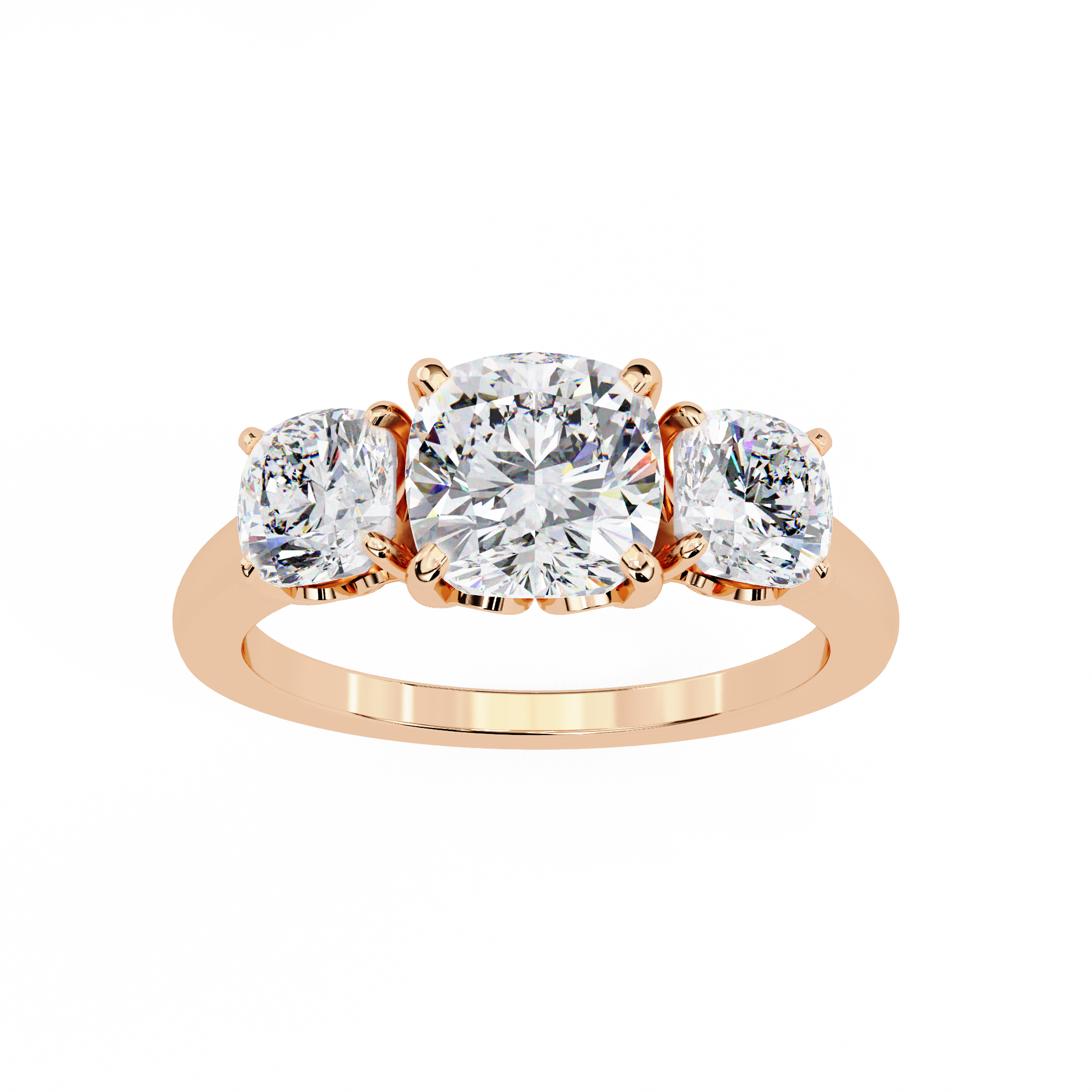 Avalyn Diamond Three Stone Ring