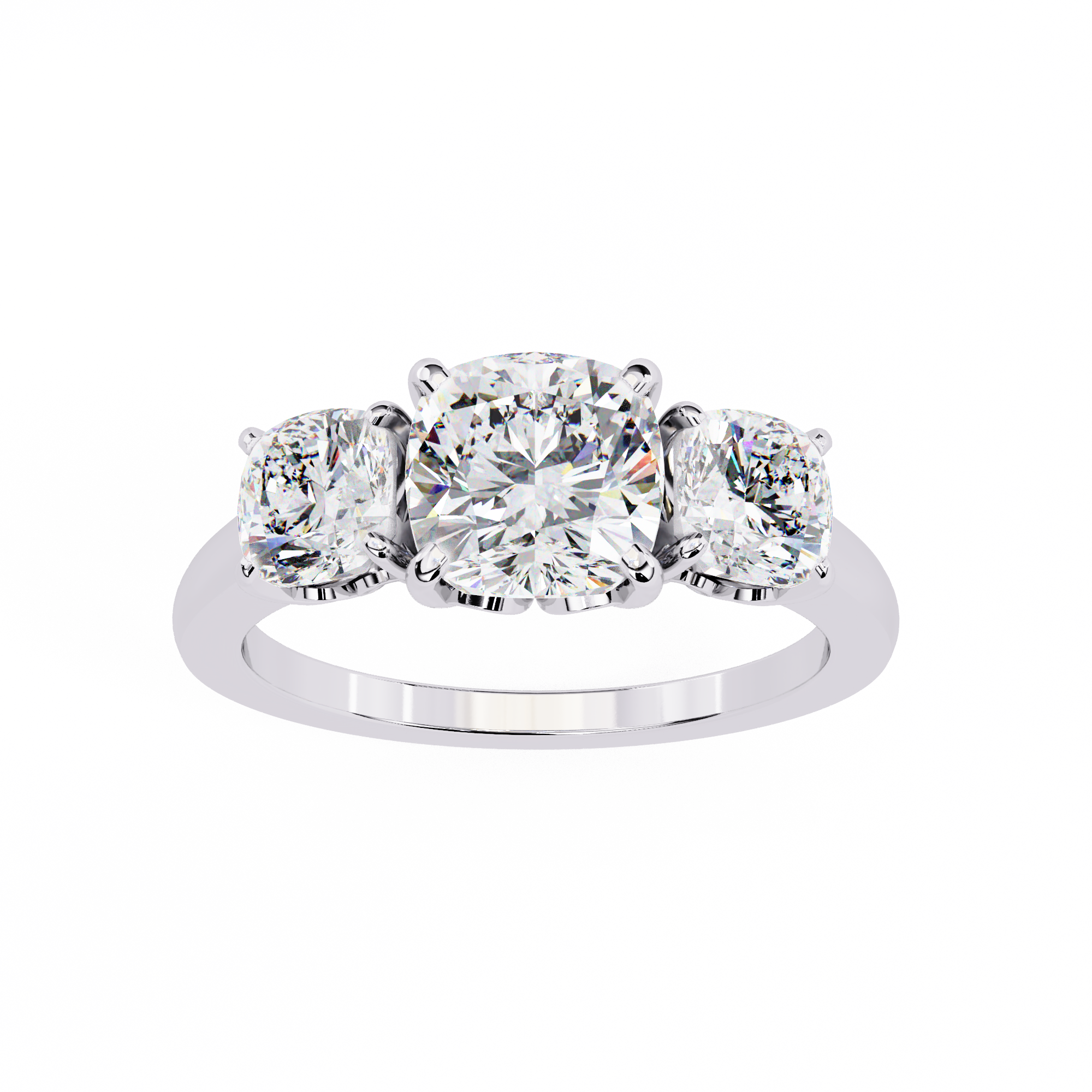 Avalyn Diamond Three Stone Ring