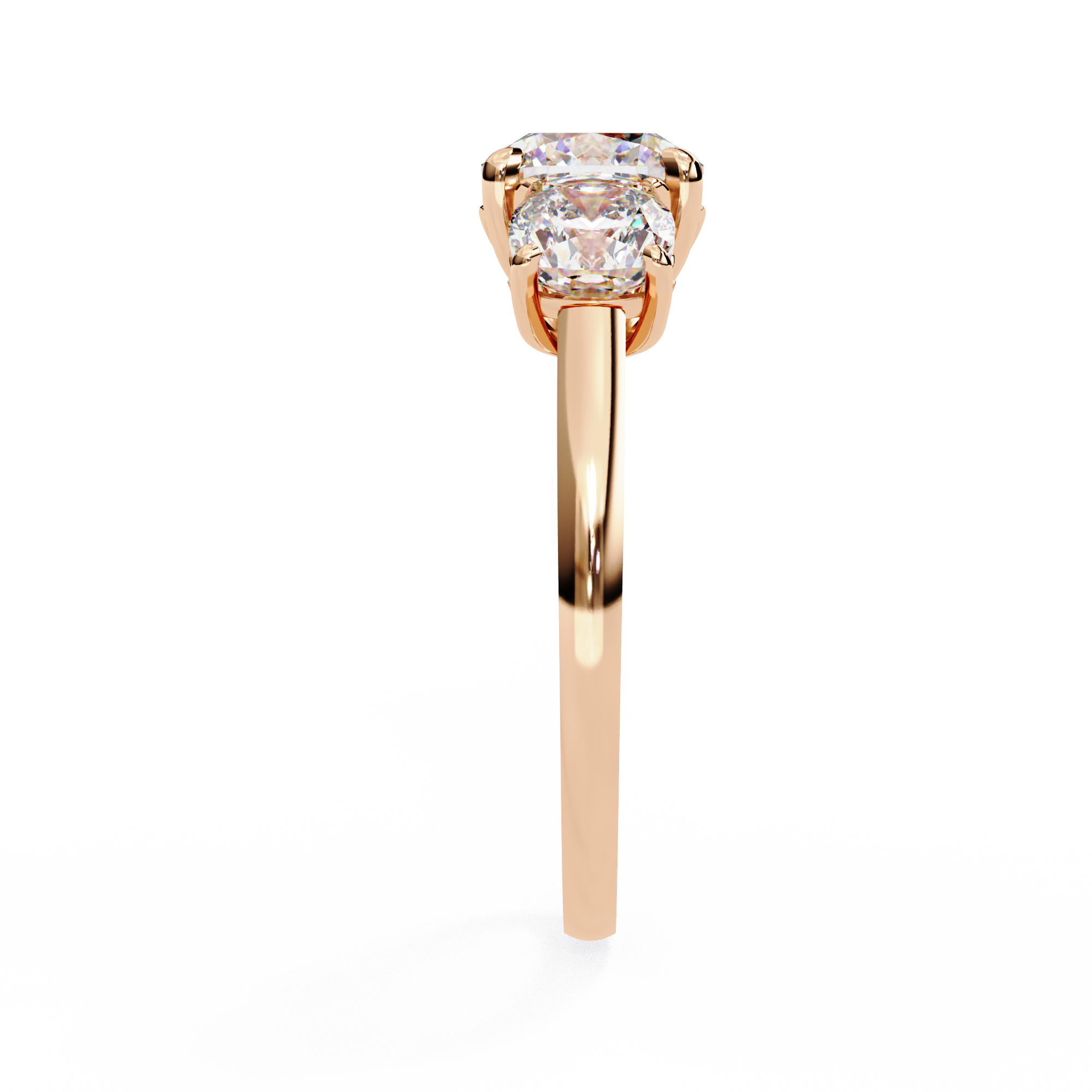 Avalyn Diamond Three Stone Ring