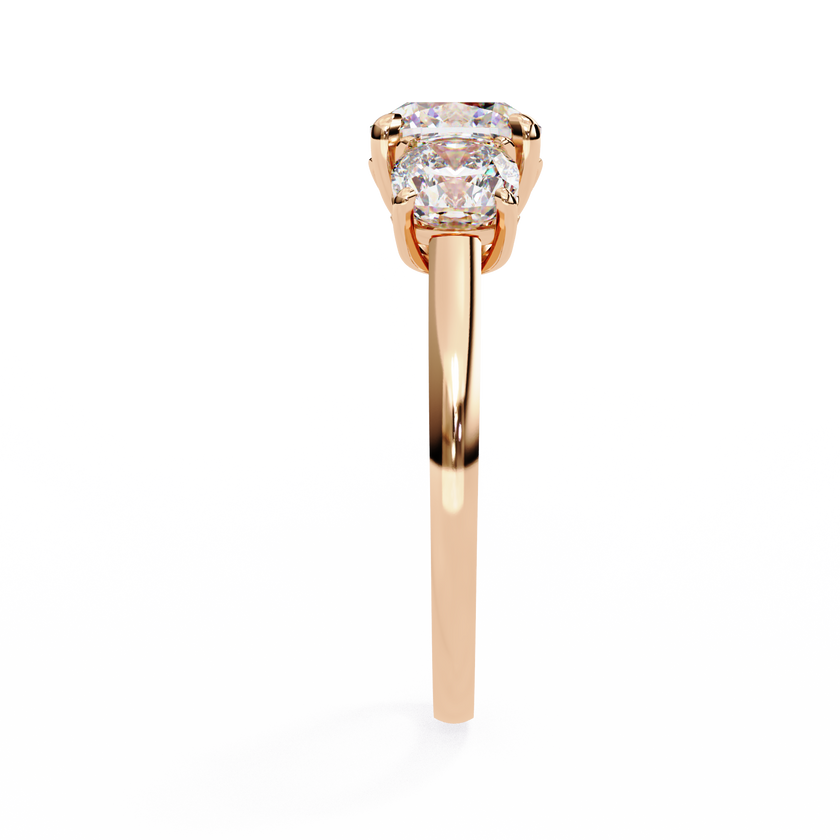 Avalyn Diamond Three Stone Ring