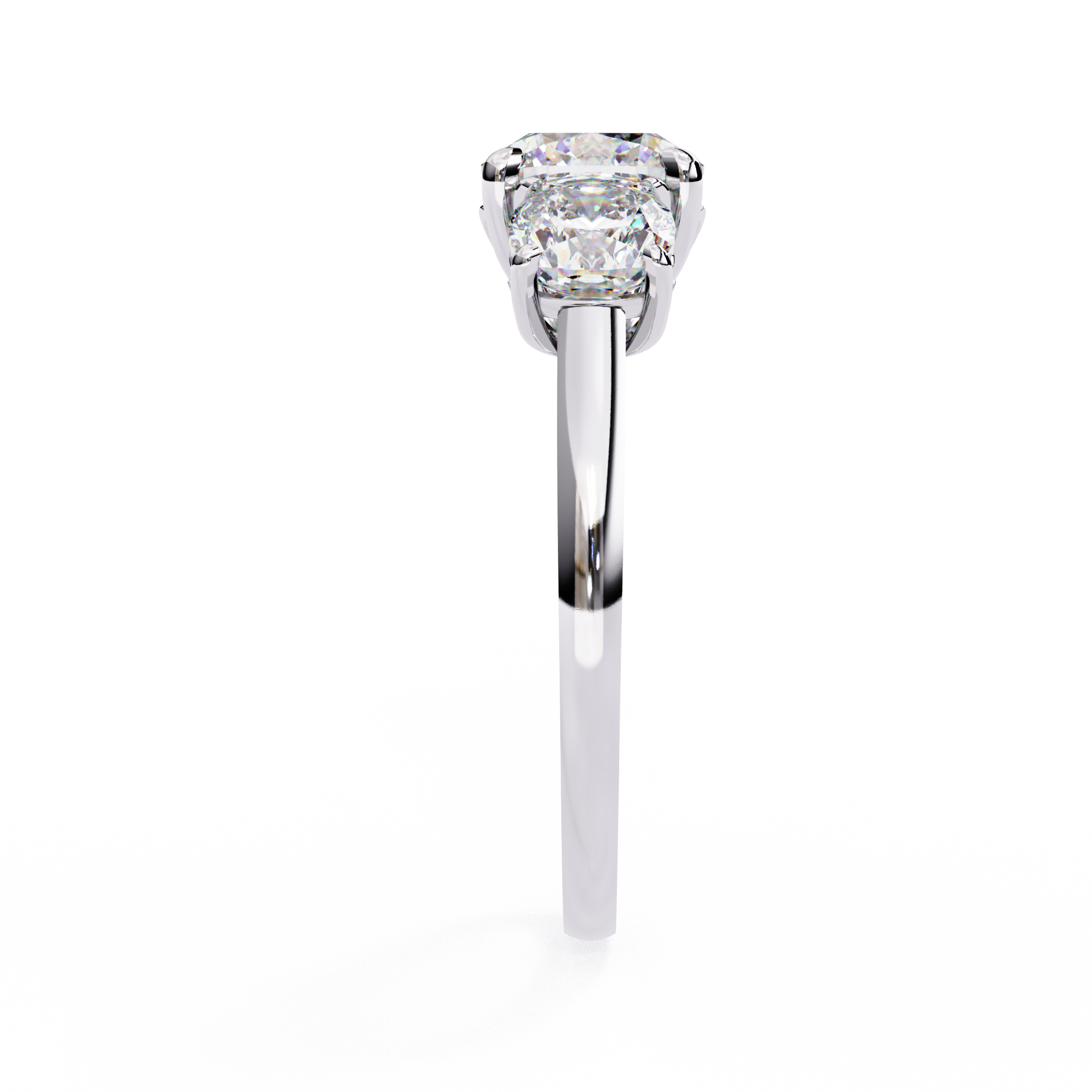 Avalyn Diamond Three Stone Ring