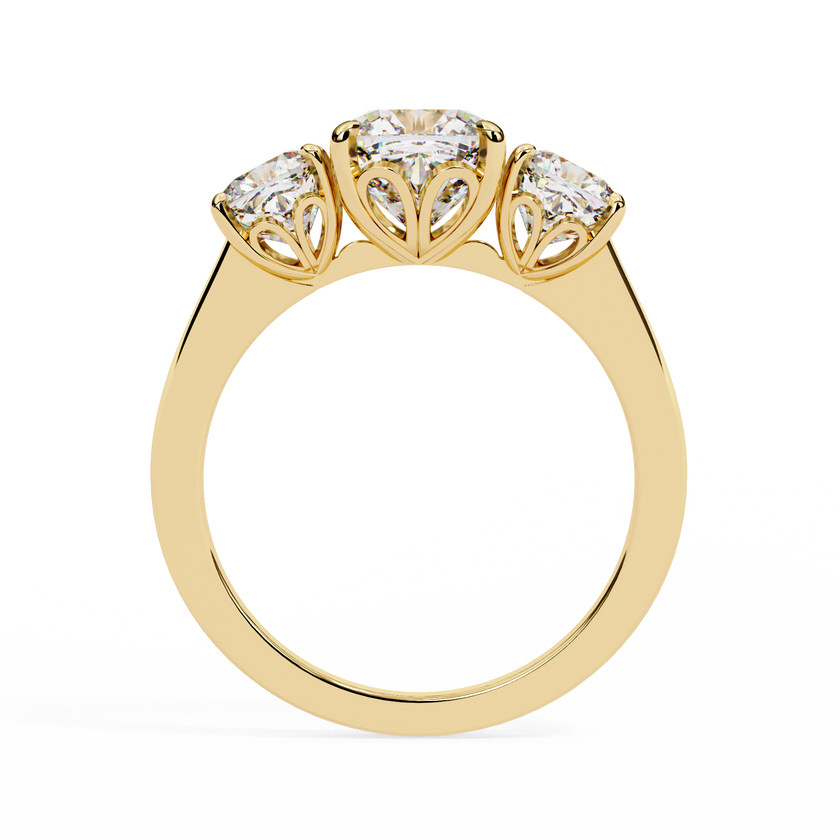 Avalyn Diamond Three Stone Ring