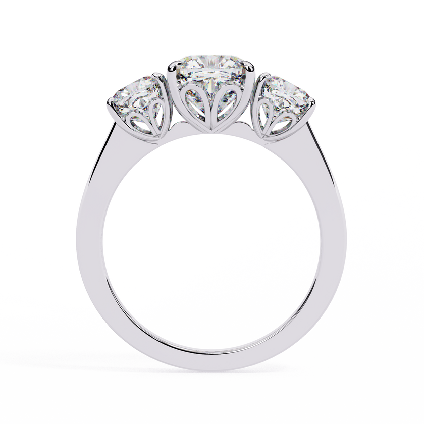 Avalyn Diamond Three Stone Ring