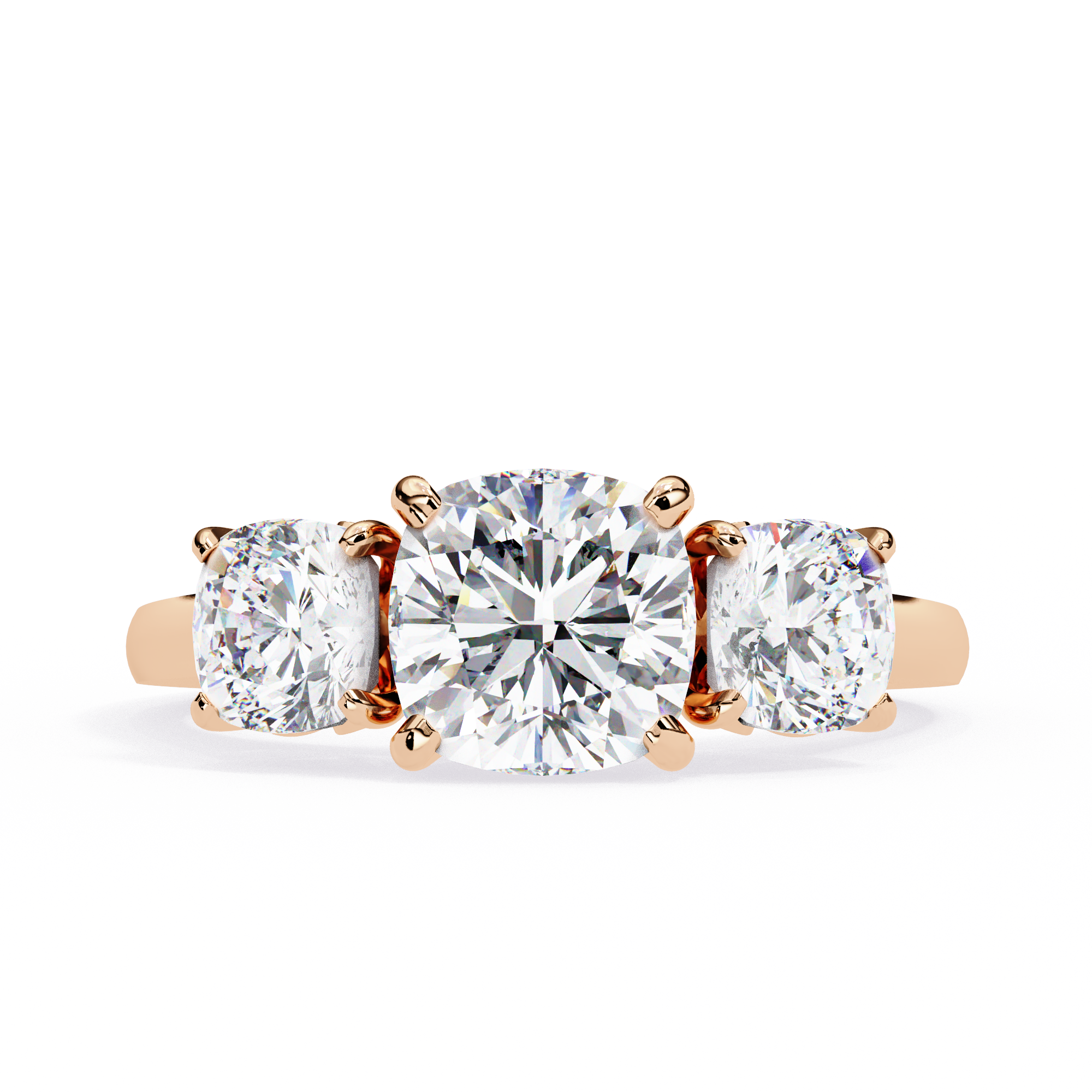 Avalyn Diamond Three Stone Ring