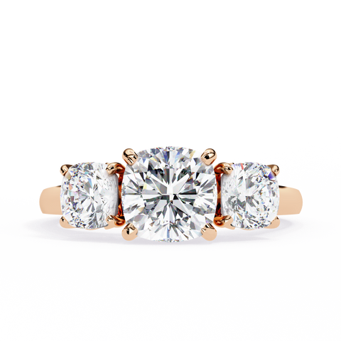 Avalyn Diamond Three Stone Ring