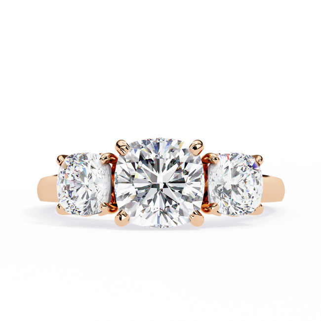 Avalyn Diamond Three Stone Ring