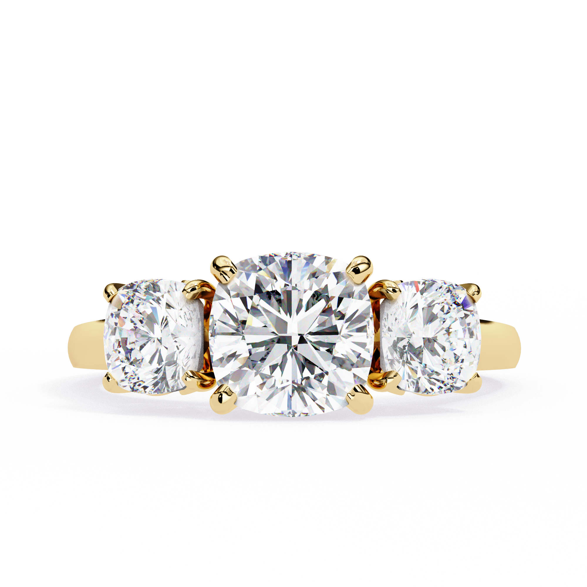 Avalyn Diamond Three Stone Ring
