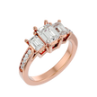 Egypt Diamond Three Stone Ring