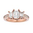 Egypt Diamond Three Stone Ring